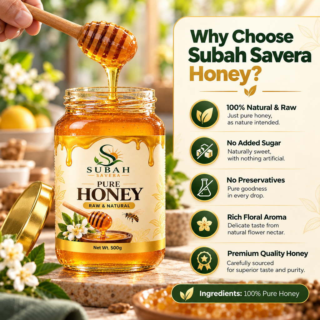 Subah Savera Pure Honey – Raw & Natural Honey