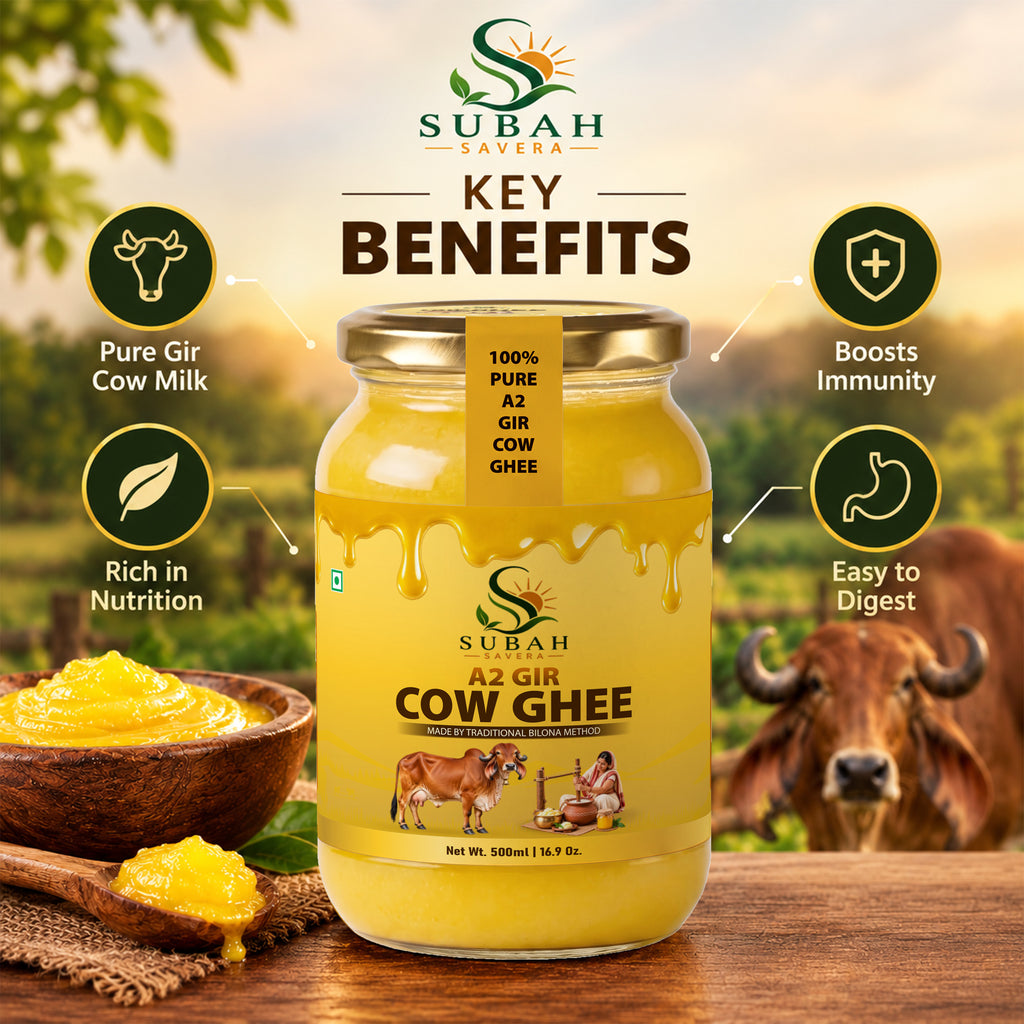 Subah Savera A2 Gir Cow Ghee – 100% Pure & Traditional Bilona Ghee